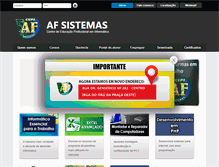 Tablet Screenshot of afinformatica.com.br